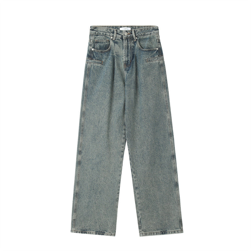 Men Jeans Loose Casual Trousers