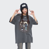 After Prom Shirt Women's Love T-shirt Retro Cartoon Printed Cotton Short Sleeve Men's Loose Ins