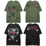 Men T-shirt Hip Hop Retro Graffiti Fashion Brand Short Sleeve T-shirt