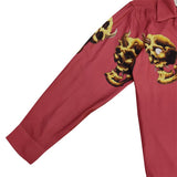 GUILTYPARTIES TIGER Shirts Skull Hawaiian Long Sleeve Shirt