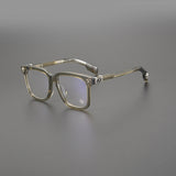 CHH Chrome Hearts Glasses Large Square Large Face Myopia Anti-Blue Light Glasses Frame