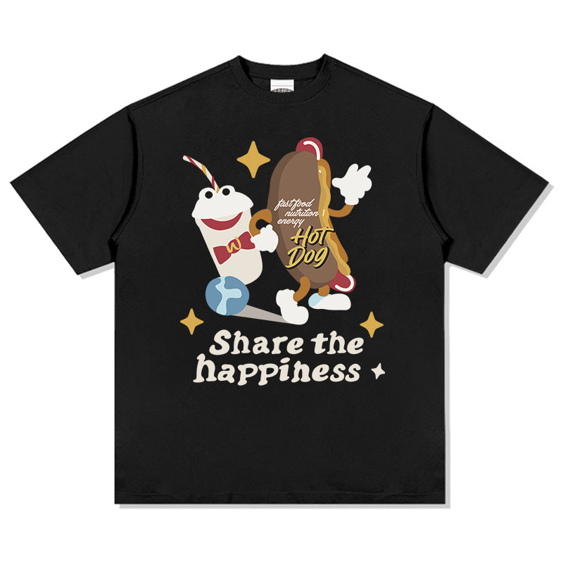 Unisex T Shirt Long Sleeve T-Shirt Loose Cotton