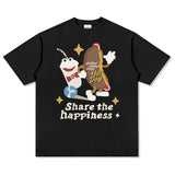 Unisex T Shirt Long Sleeve T-Shirt Loose Cotton