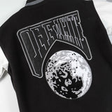 Off White Jacket Spring and Autumn OW Moon Letter Pattern Baseball Jacket Jacket