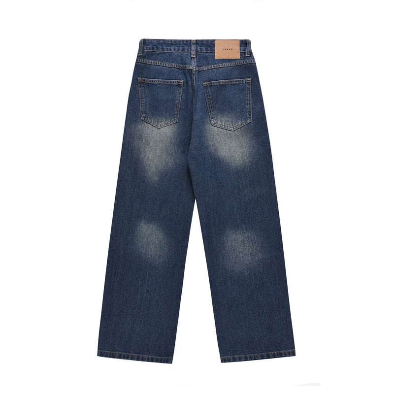 Men Jeans Hip Hop Retro Leisure Loose Personality