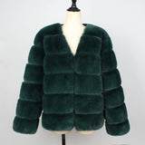 Women Fur Jacket Warm Plush Coat