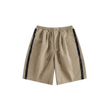 Unisex Shorts Side Stripes Casual Loose