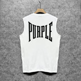 Purple Brand Tank T Shirts Sleeveless T-shirt Vest