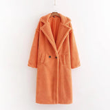 Women Cotton Coat Loose Lamb Wool Mid-Length