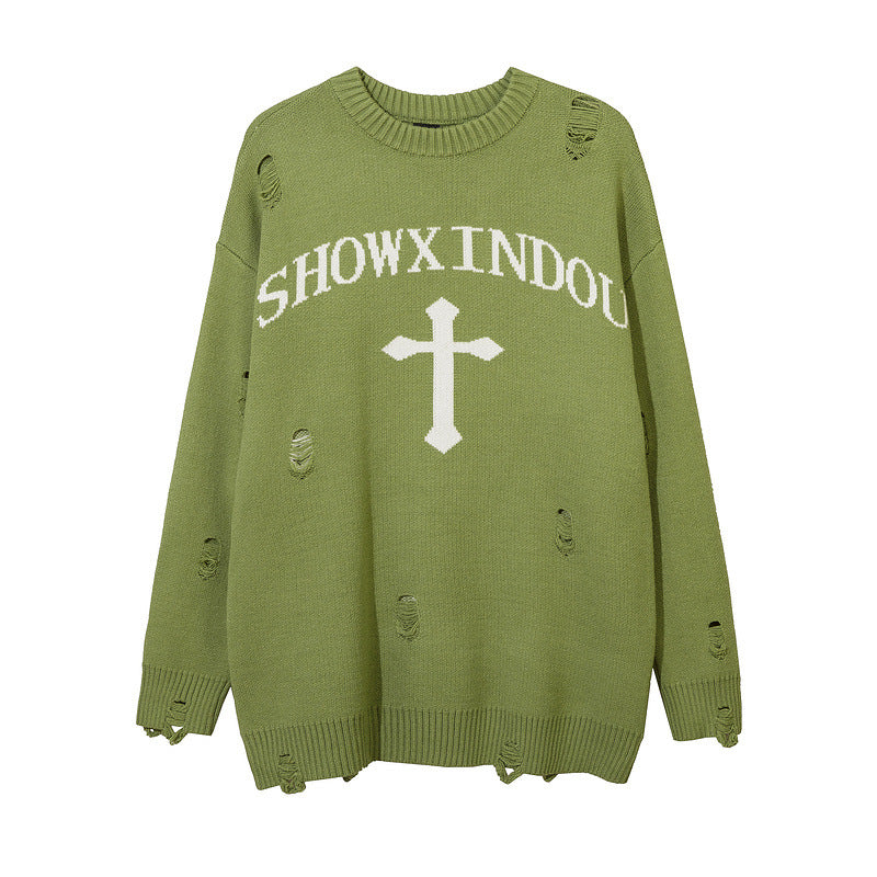 Women Sweater Retro Loose Sweater
