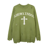 Women Sweater Retro Loose Sweater