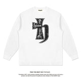Unisex Long Sleeve Shirt Men's and Women's Autumn and Winter Loose Crew Neck