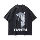 Men T-Shirt Retro Men and Women Loose