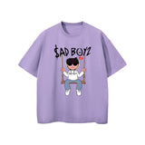SAD BOYZ Letter Printed T Shirt Men T Shirts