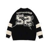 Women Sweater Vintage Cardigan Sweater Loose Oversize