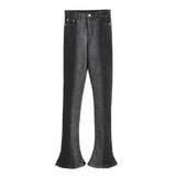 Women Jeans Flared Jeans Slim Stretch Slim Fit