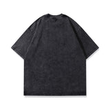 Men T-Shirt Printed Distressed Men and Women Retro Loose