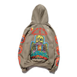 Cactus Flea Market Hoodie Skull Hip Hop Graffiti Hoodie Coat