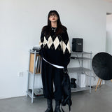 Women Pullover Sweater Vintage Loose Pullover Loose