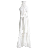 Bohemian Dress French Sleeveless Slimming Elegant Embroidery