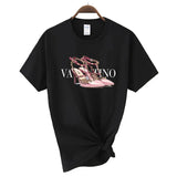 Cotton Letter Print Woman Men's T-shirt Cotton High Qua