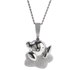 Jewelry Cartoon Diamond Silver Star Kirby Pendant Fashion Versatile Kirby St. Valentine's Spectrum Jesus Pieces