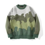 Men Sweater Idle Style Color Matching Sweater