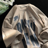 Men T Shirt Summer Retro Easy Matching Loose