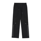 Men Jeans Loose Zip Slit