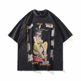 Men T-Shirt Retro Portrait Printing
