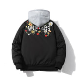 Men Vintage Jackets Thickened baseball jersey Simple embroidery Couple trendy stand-up collar jacket