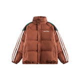 Unisex Coat Cotton Coat Winter Coat Couple Stand Collar