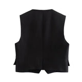 Women Vest Casual Shorts Suit