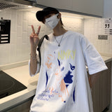 Men T Shirt Vintage Summer Oversize