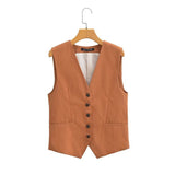 Women Vest Casual Fashion Set