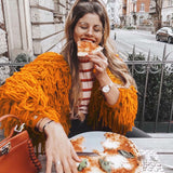 Women Fur Jacket Knitted Sweater Plush Coat