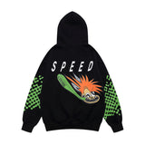 Cactus Flea Market Hoodie Fall/Winter Men's and Women's Printed Velvet Padded Hooded Sweatshirt