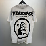 Hellstar T Shirt Vintage Old Loose Casual Short Sleeve T-Shirt