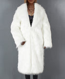 Women Fur Jacket Long Plush Warm Jacket