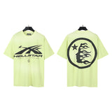 Hellstar T Shirt Wash Printed Short Sleeve T-Shirt