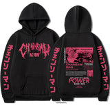 Chainsaw Man Anime Hooded Power Graphic Print Hoodie