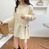 Women Pullover Sweater Fashionable Knitted Sweater