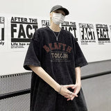 Men T Shirt Cotton Heavy Summer Distressed Oversize