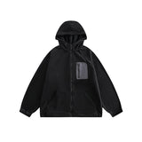 Unisex Coat Loose Polar Fleece Jacket Thermal Cotton-Padded Clothes