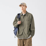 Unisex Shirt Retro Baggy Coat Casual