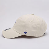 Dodgers and Yankees Baseball Cap 47brand Baseball Cap Female Summer Beige Soft Top La Embroidery
