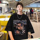 Men T Shirt Cotton Summer Loose Casual