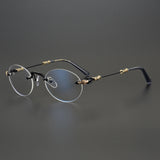 CHH Chrome Hearts Glasses Versatile Plated Vintage Round Glasses Frame Myopia Glasses Frame