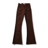Women Jeans Bell-Bottom Pants Stretch Slim Fit