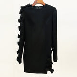 Women Haute Couture Dresses Fashion Bowknot Dress Gown